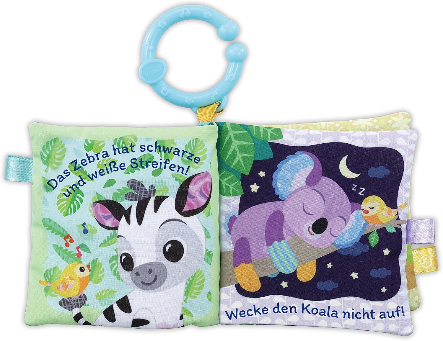 Thumbnail 3 de VTech Baby Babys Tierfreunde-Geschenkset (Stoffbuch, singender Vogel & Zebrarassel) für 0–24 Monate