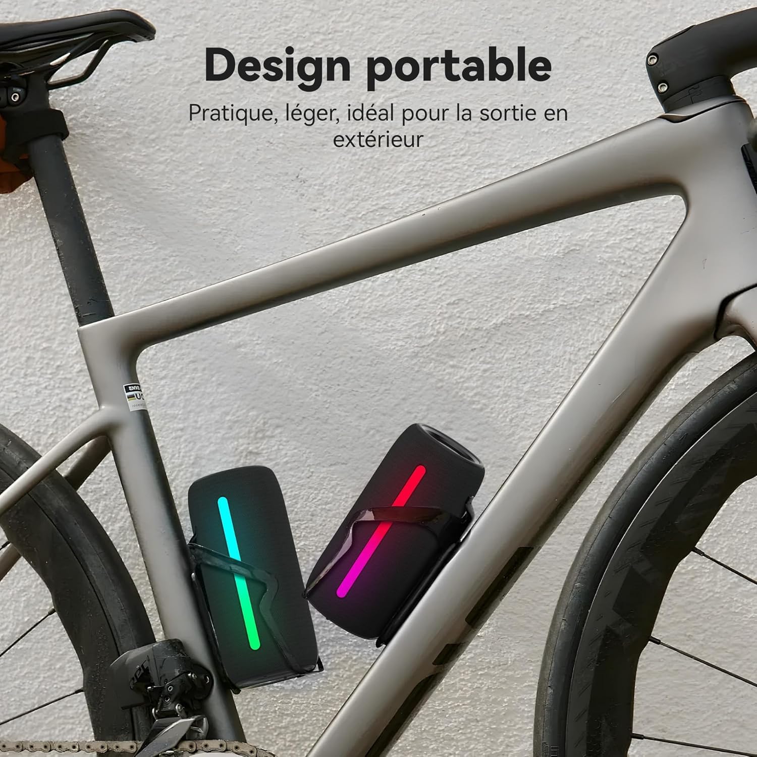 Thumbnail 3 de oraolo Enceinte Bluetooth puissante 24W mini portable IPX6 (Bluetooth 5.4, RGB, TWS, USB, AUX, TF, jusqu’à 30 h)