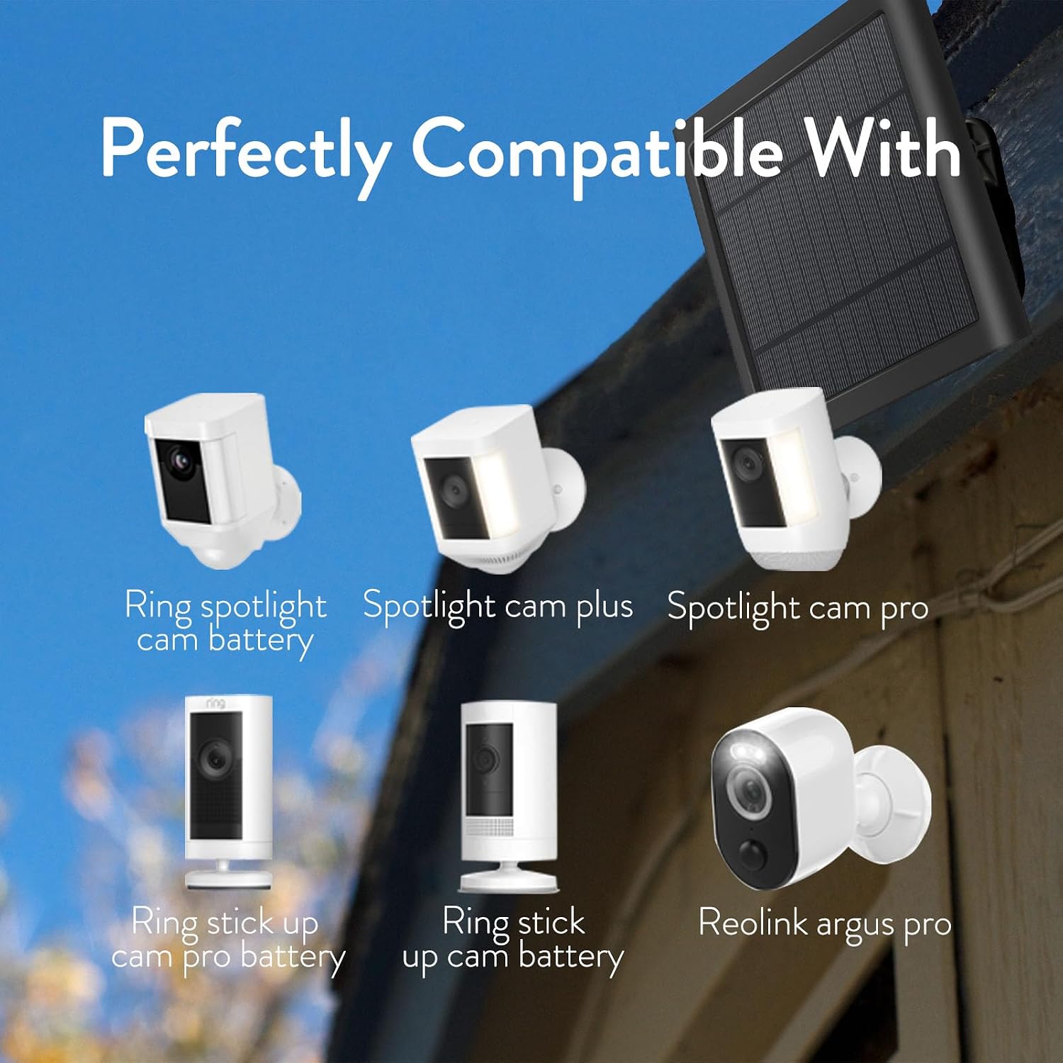 Thumbnail 4 de 8W Solar Charger for Ring Camera ⚡