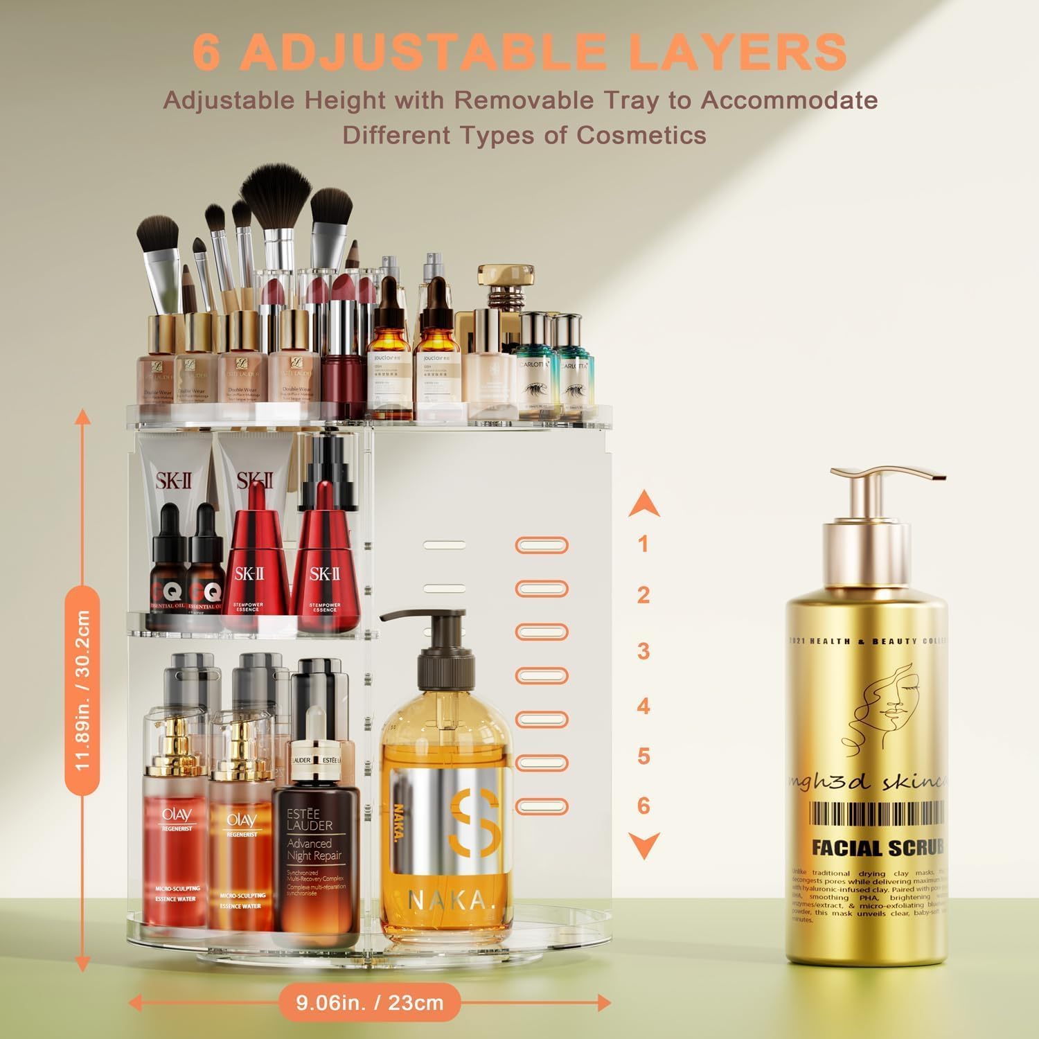 Detalle 2 de Auxmir Make Up Organizer 360° Drehung