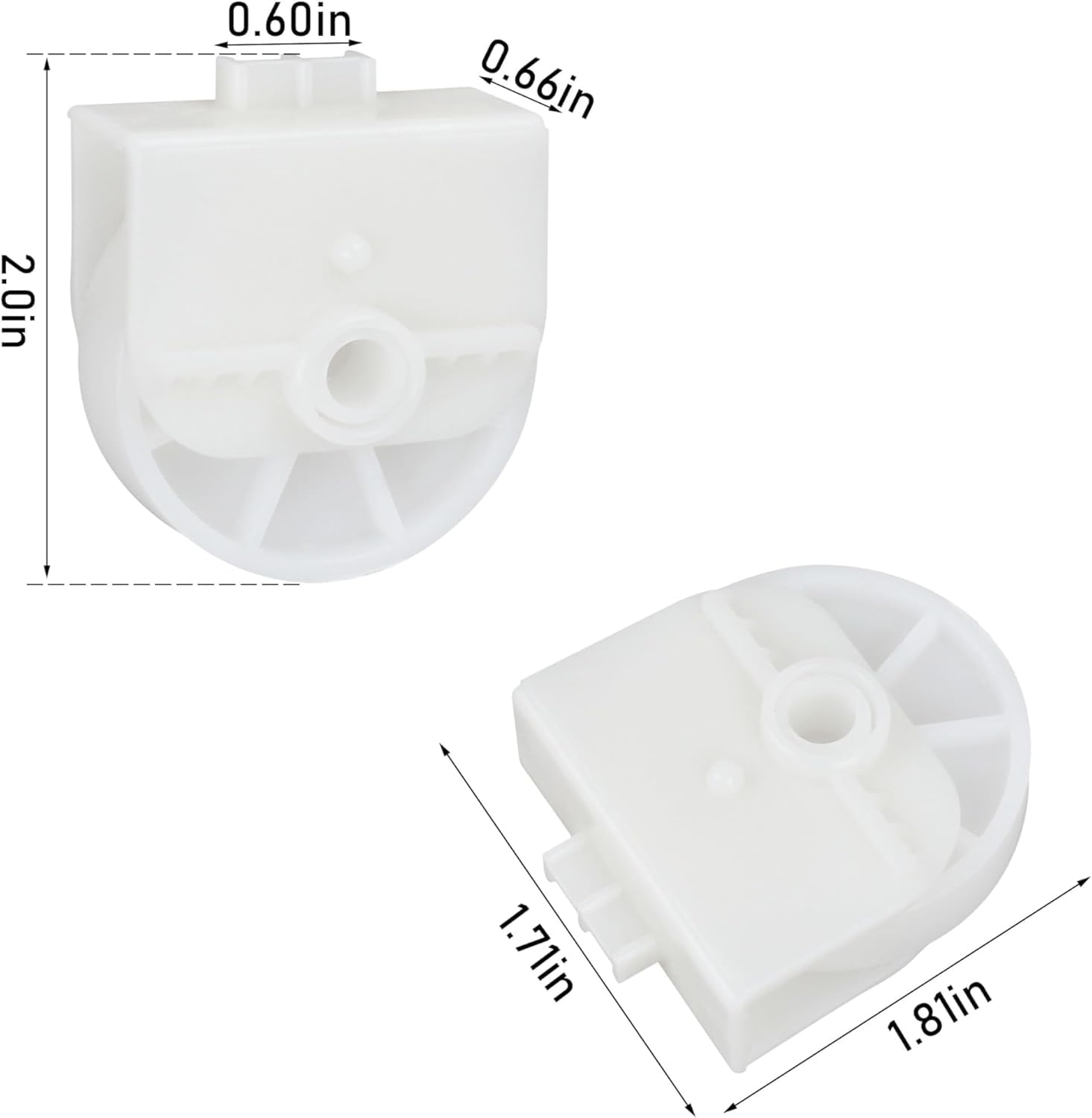 Detalle 2 de PLCHXFYJR AHJ72909001 Refrigerator Freezer Drawer Roller for LG and Kenmore