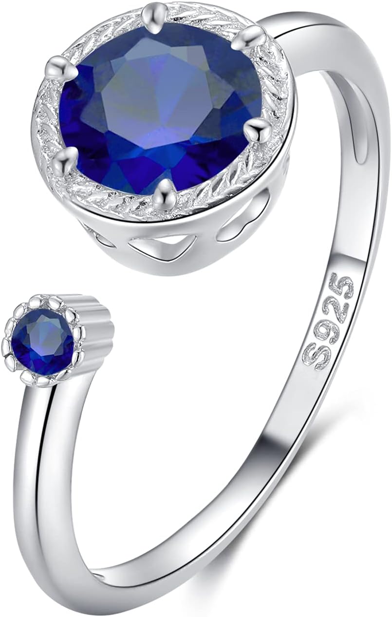 Thumbnail 6 de Qings Oktober Birthstone Ring aus 925 Sterling Silber mit Turmalin-Optik und verstellbarer Zirkonia