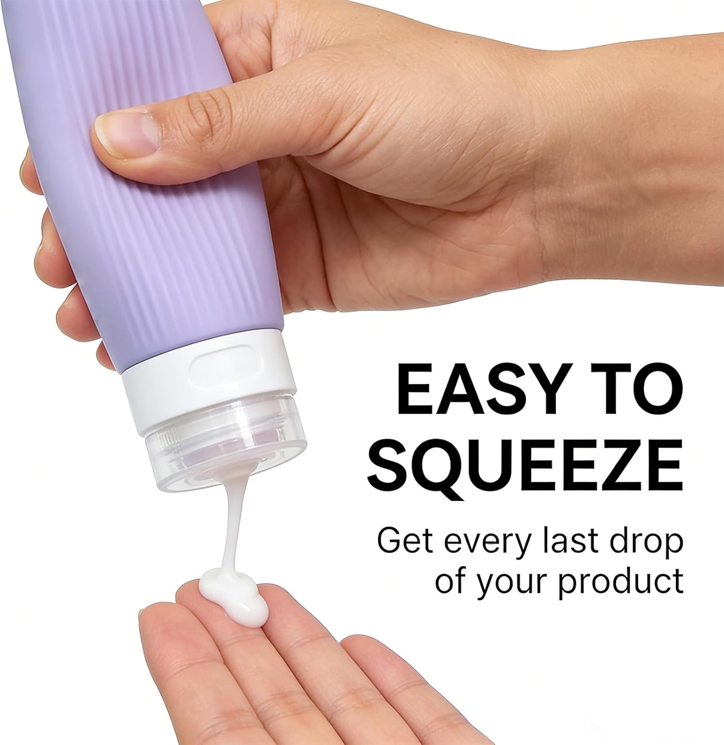 Detalle de Travel Bottles for Toiletries: 8Pcs Silicone TSA‑Approved Set
