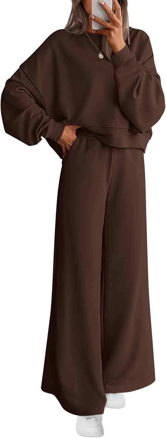 Detalle de PRETTYGARDEN 2-Piece Sweat Set Wide Leg