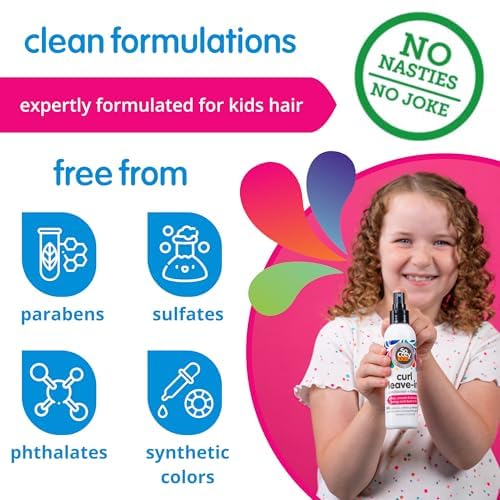 Detalle de So Cozy Leave In Conditioner Spray (8 Fl Oz) – Paraben-Free Detangler for Kids' Curly Hair
