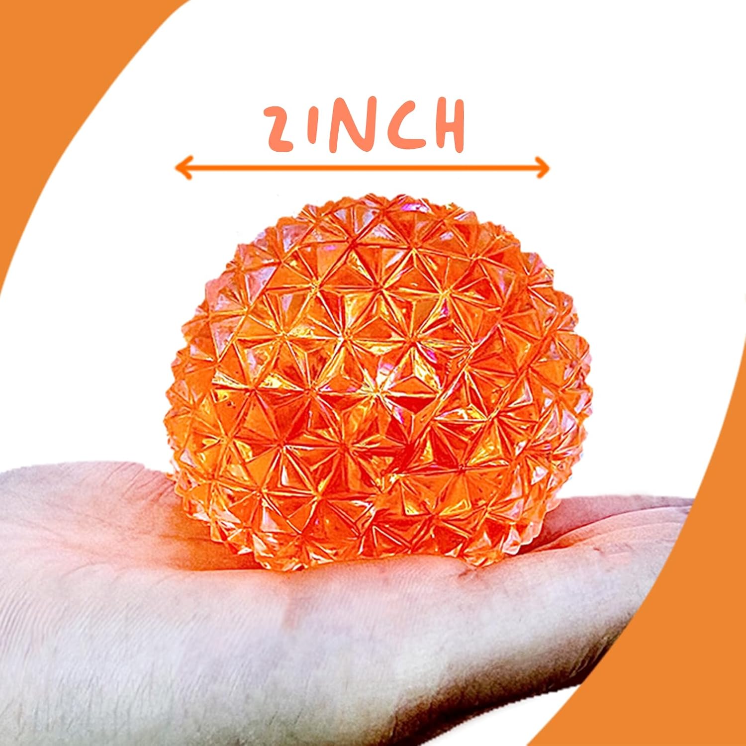 Detalle 1 de Kiedle Premium Diamond Stress Ball, Odor-Free Slow-Rise Sensory Toy