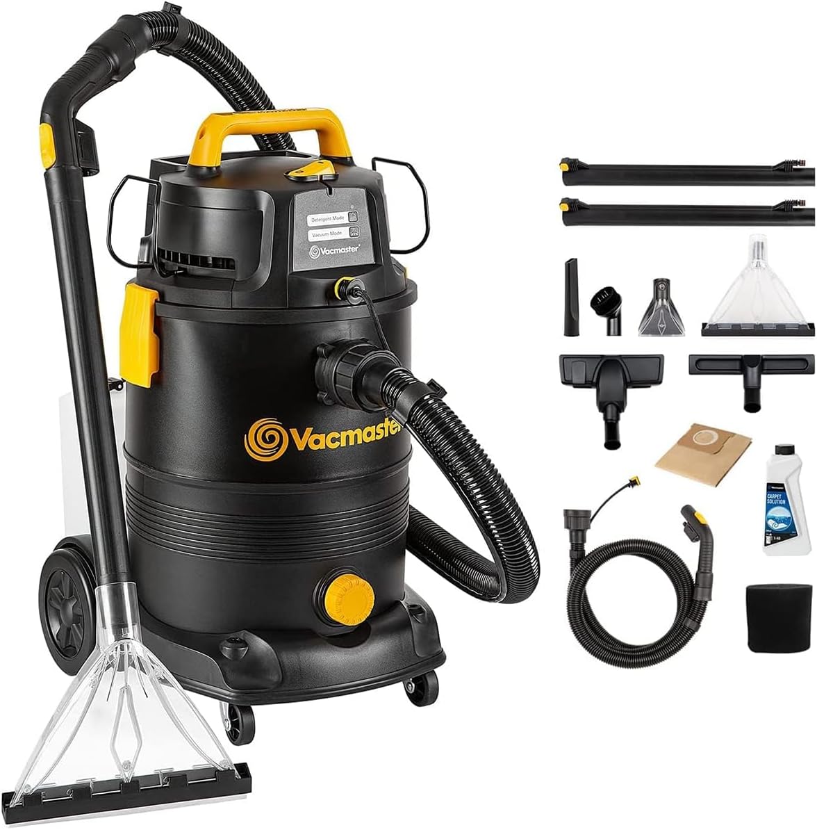 Detalle de Vacmaster VK1330PWR 1300W 30L 3-in-1 Nass- und Trocken-Sauger – Bodenreiniger für Hartböden, Teppiche und Polster