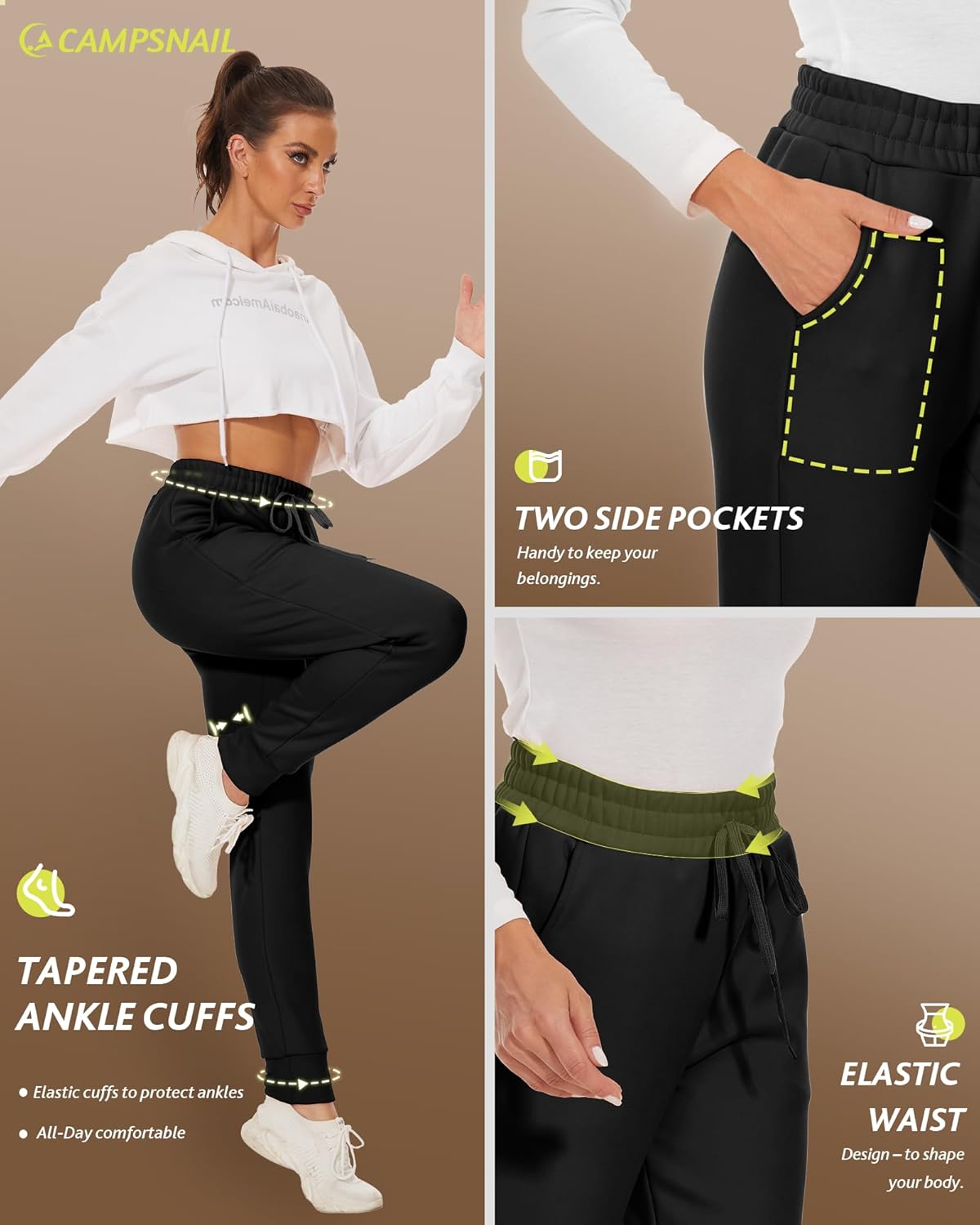 Thumbnail 2 de CAMPSNAIL Fleece Lined Sweatpants Women