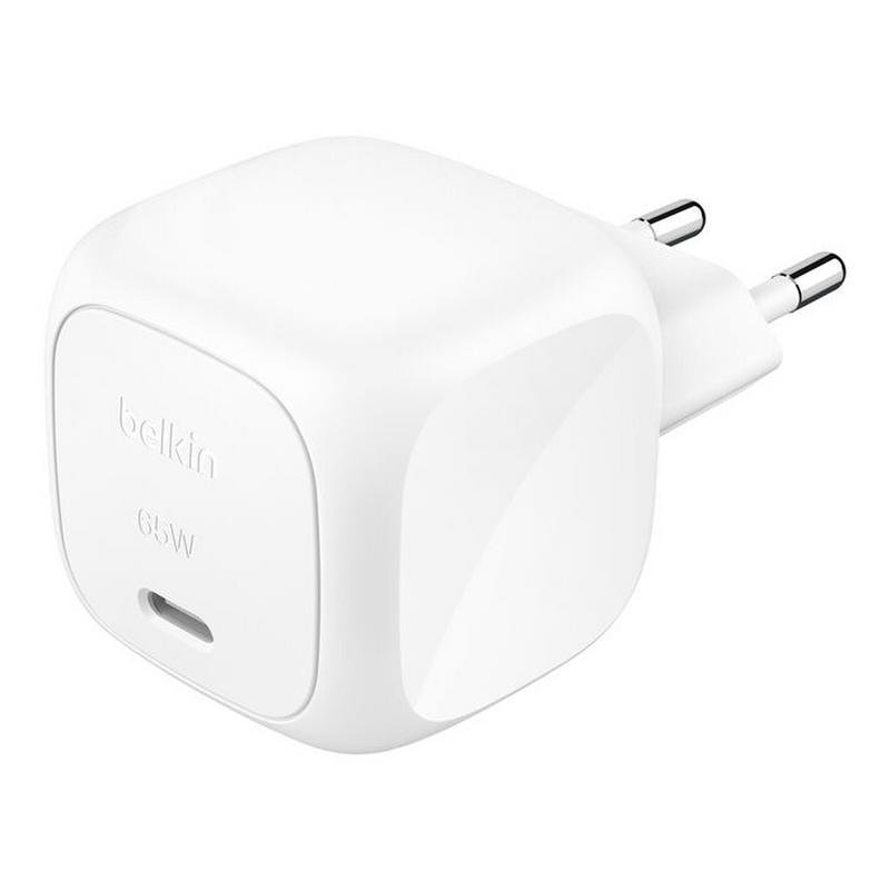 Detalle de Belkin WCA011KQWH USB-C 65W Power Delivery GaN: cargador compacto para portátil y más