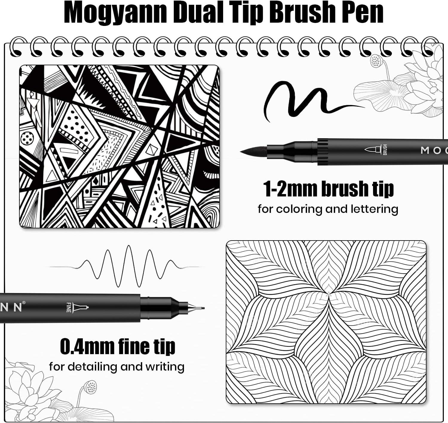 Thumbnail 2 de Mogyann Dual Brush Pen Set 12er-Pack
