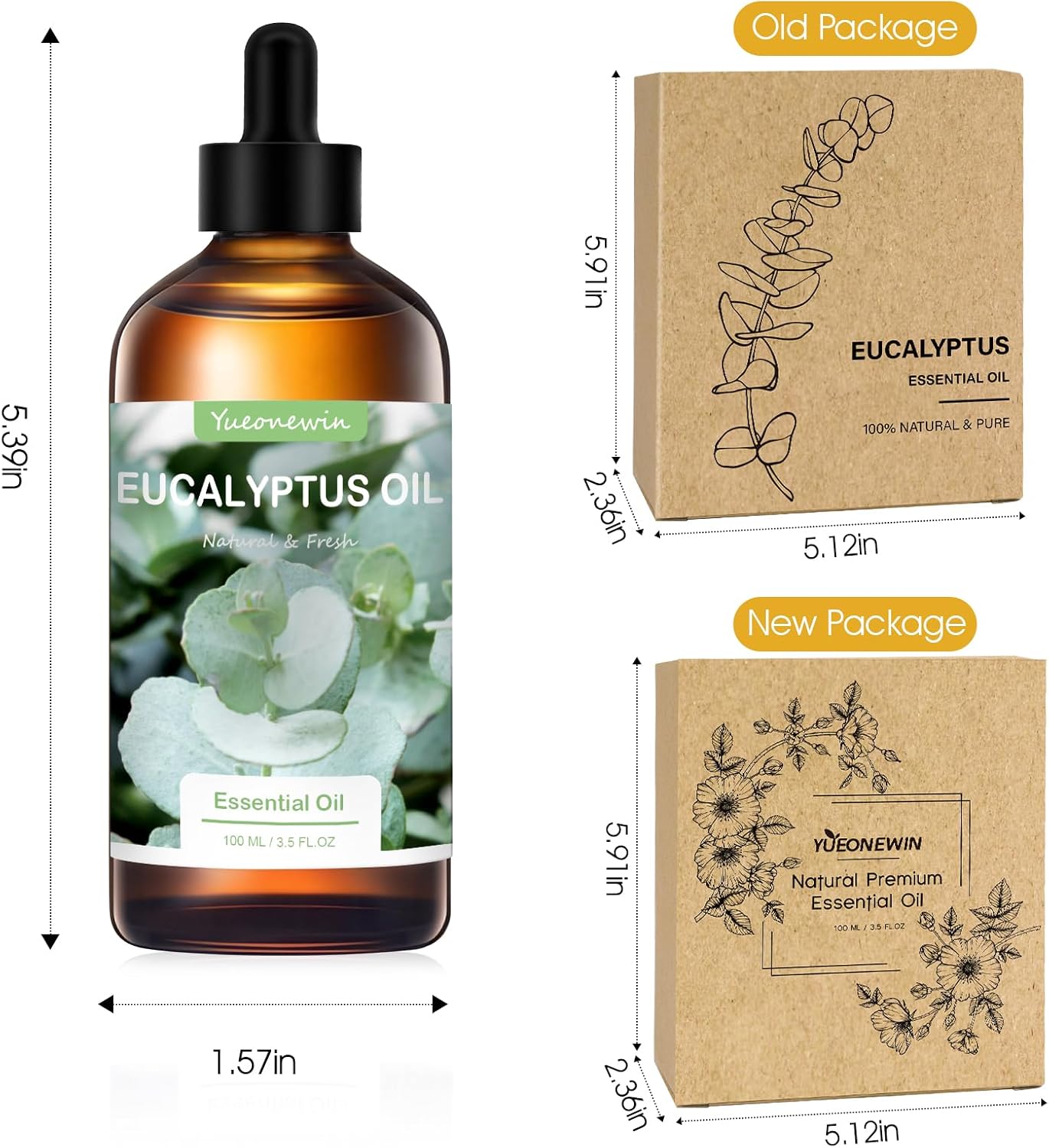 Detalle 2 de Olio di eucalipto 100 ml per aromaterapia