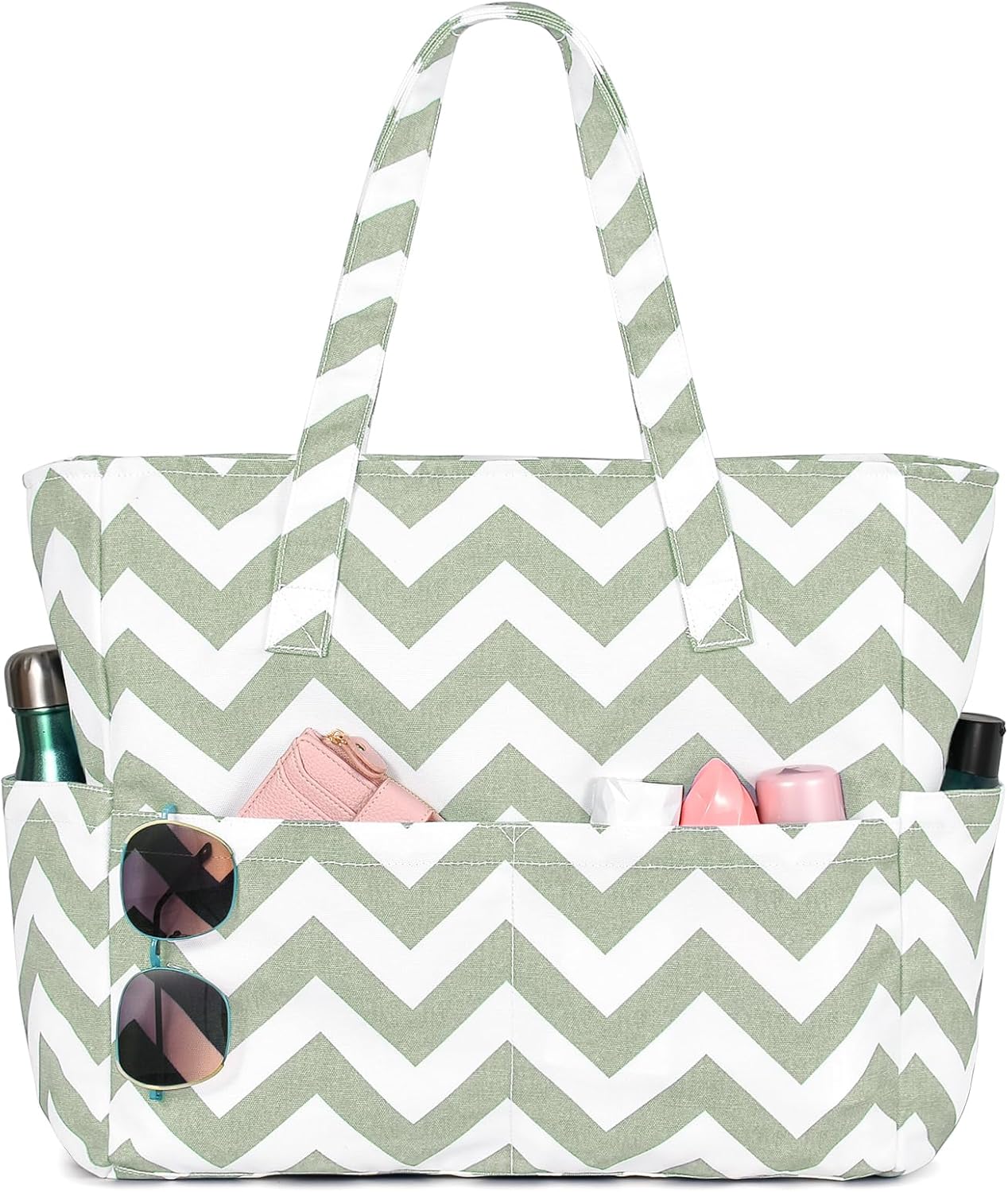 Detalle de oscaurt Large Beach Bag 8 Pockets