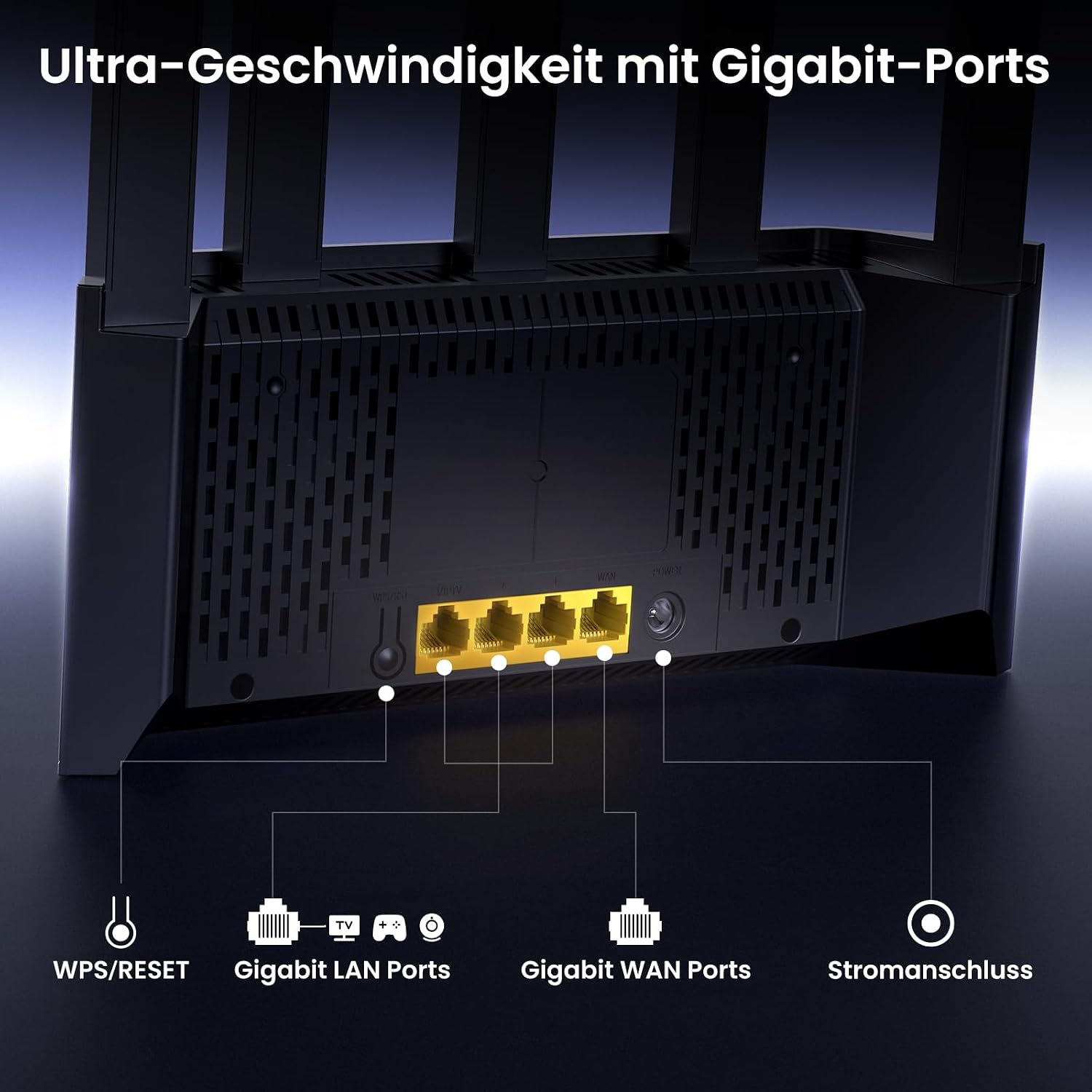 Detalle de Tenda RX2L Pro Wi-Fi 6 Router WLAN