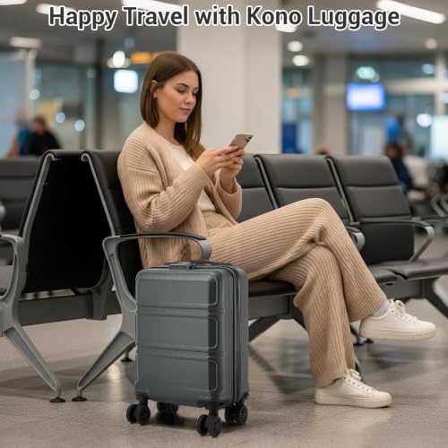 Thumbnail 7 de Kono Valise cabine 40 x 30 x 20 cm, coque rigide et 4 roues amovibles