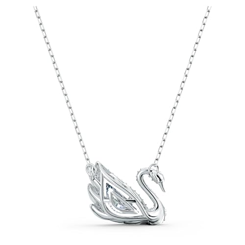 Detalle de Swarovski Dancing Swan, collana con cigno bianco e placcatura in rodio