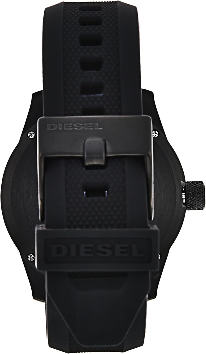 Detalle 2 de Diesel RASP Herrenuhr – Quarzwerk, silbernes Edelstahlgehäuse, drei Zeiger, Armbandwahl Silikon, Edelstahl oder Leder
