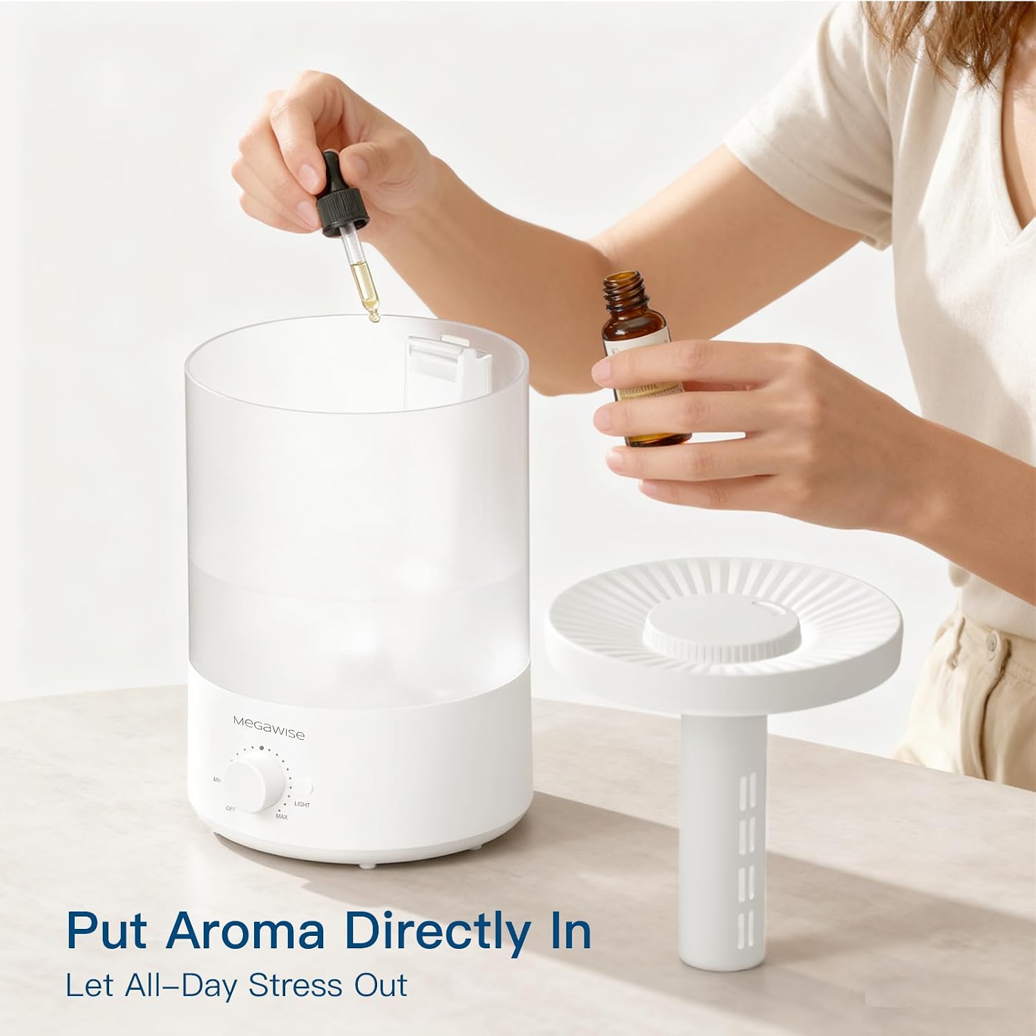 Detalle de MegaWise Ultrasonic Humidifier 3.5 L ๐ง
