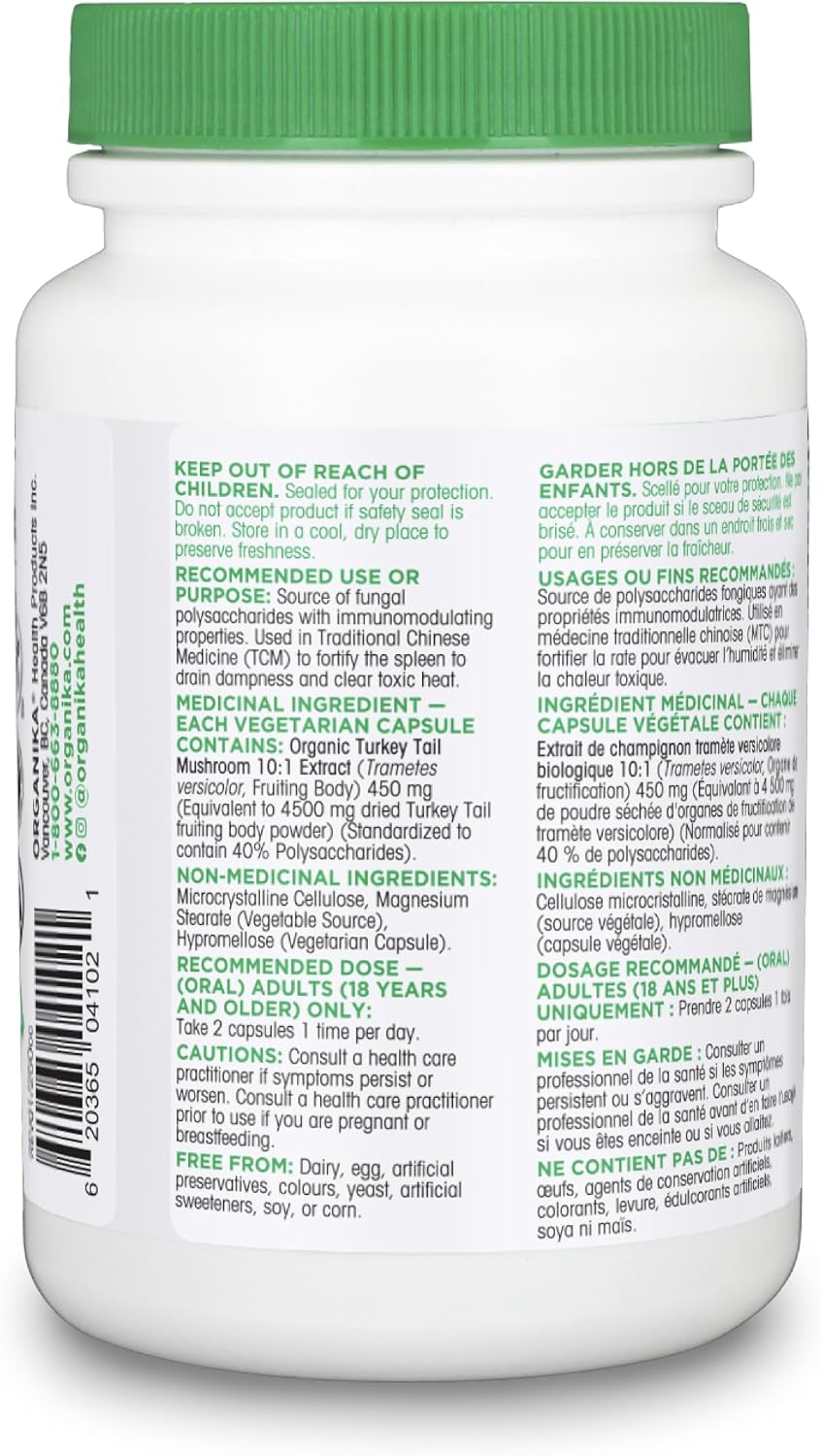 Thumbnail 4 de Organika Turkey Tail Mushroom Extract, 450 mg