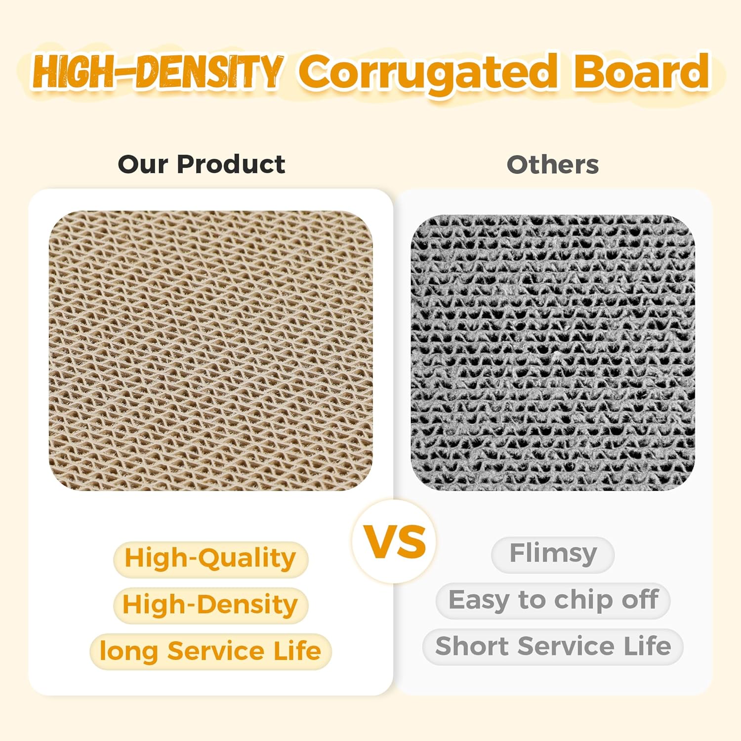 Thumbnail 2 de PAWZ Road Kratzbrett mit Katzenhöhle aus Pappe, Kratzpad Lounge – 55 x 28 x 35 cm (weiß)