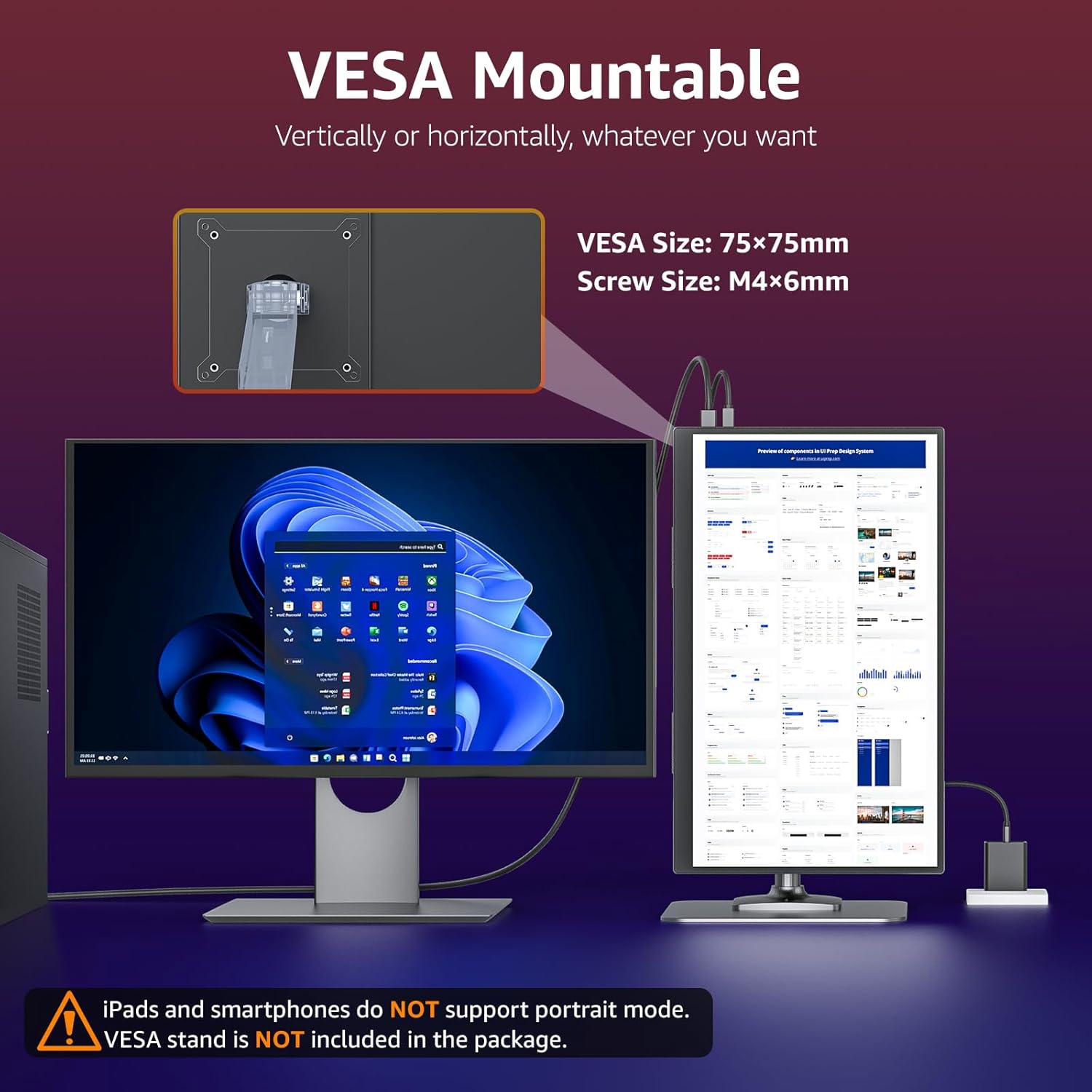 Thumbnail 4 de VisionOwl 18.5-Inch Portable Monitor