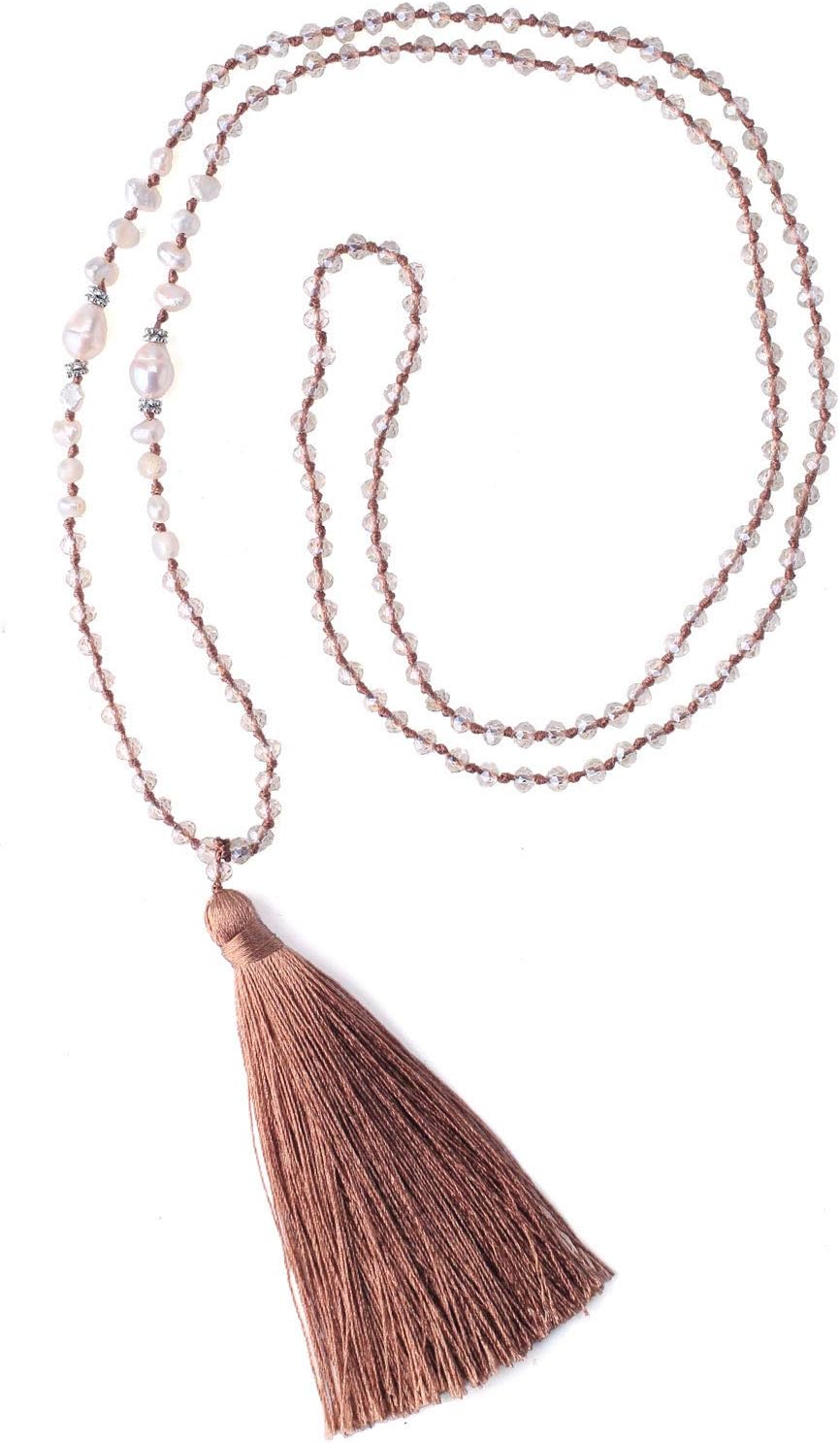 Thumbnail 6 de C·QUAN CHI Beaded Tassel Necklace, 30–34 Inch
