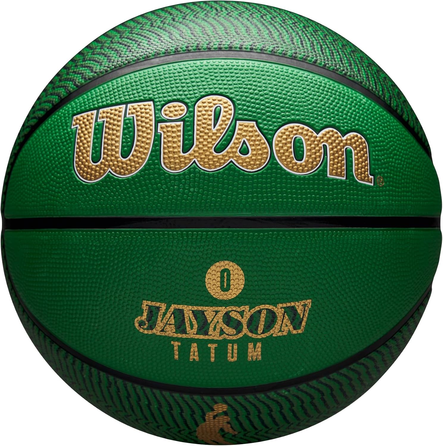 Detalle de Wilson Pallone da Basket da Esterno NBA Player Icon – Lebron James, Taglia 7, Colore Verde/Bianco