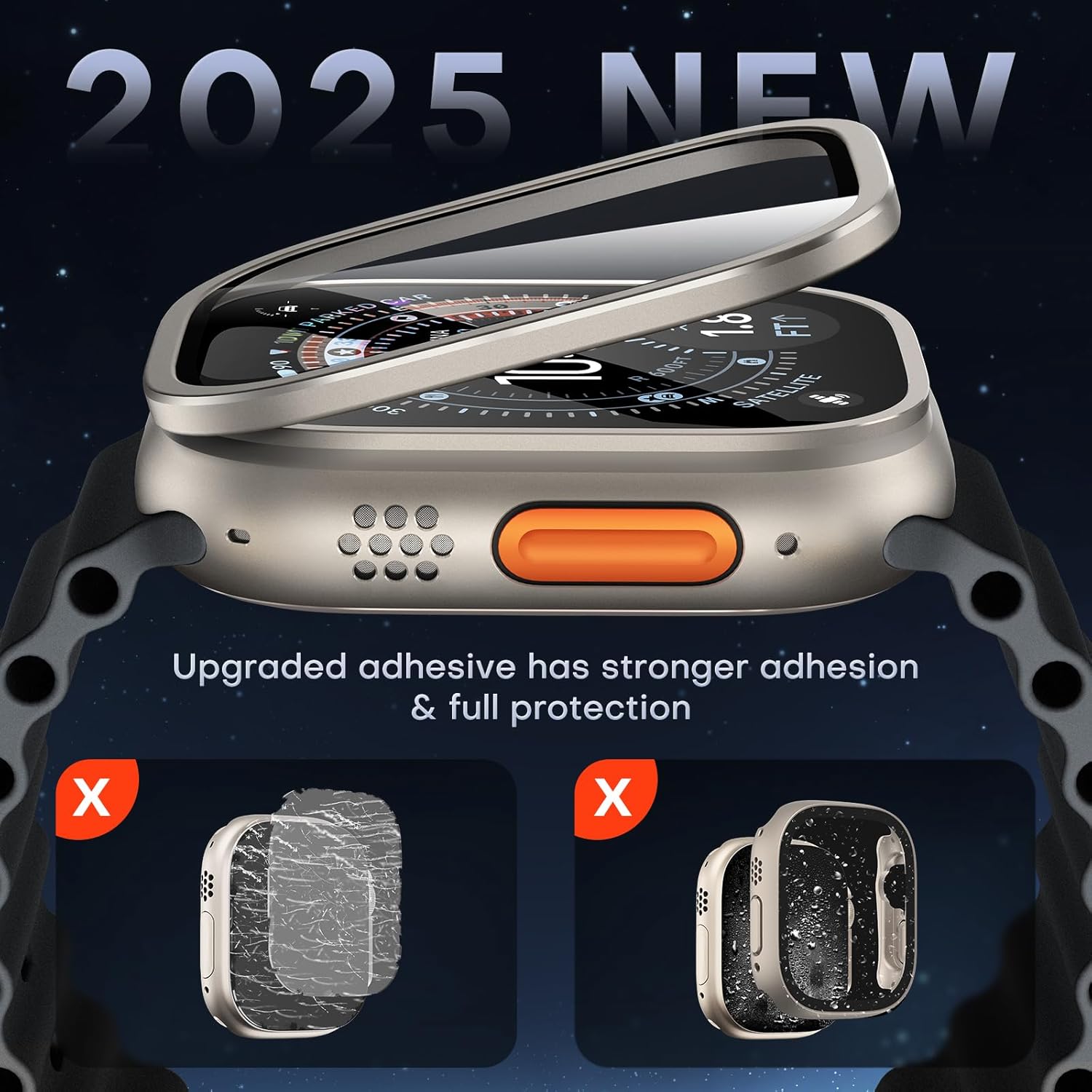 Thumbnail 1 de LϟK 2 Pack Titanium Frame 49mm Screen Protector