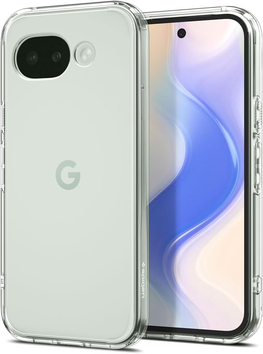 Detalle de Spigen Cover Ultra Hybrid per Google Pixel 10a (trasparente) con tecnologia Air Cushion