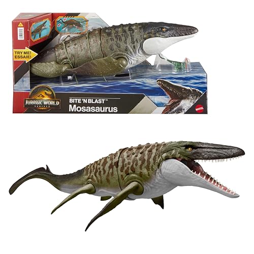 Detalle de Mattel Jurassic World Mosasauro Morso Letale JJP80