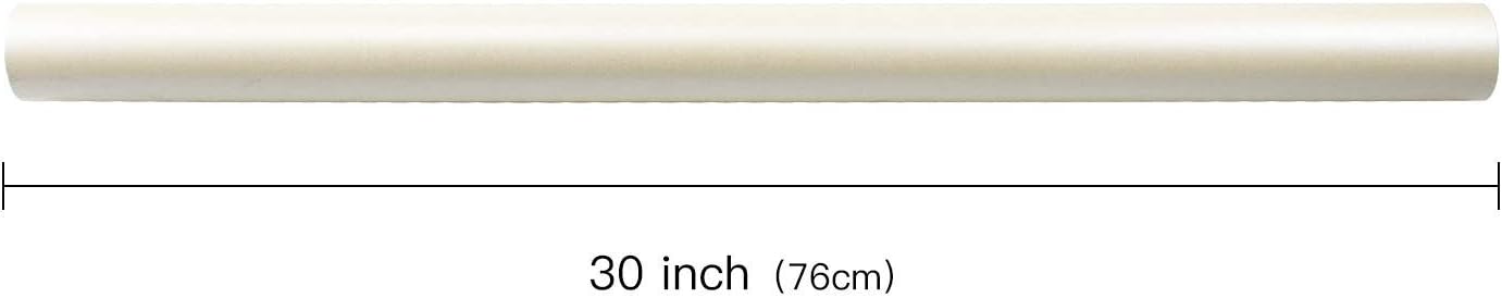 Detalle de RUSPEPA Off White Matte Wrapping Paper - 81.5 Sq Ft, 30in x 32.8ft, Pearly-Lustre Finish