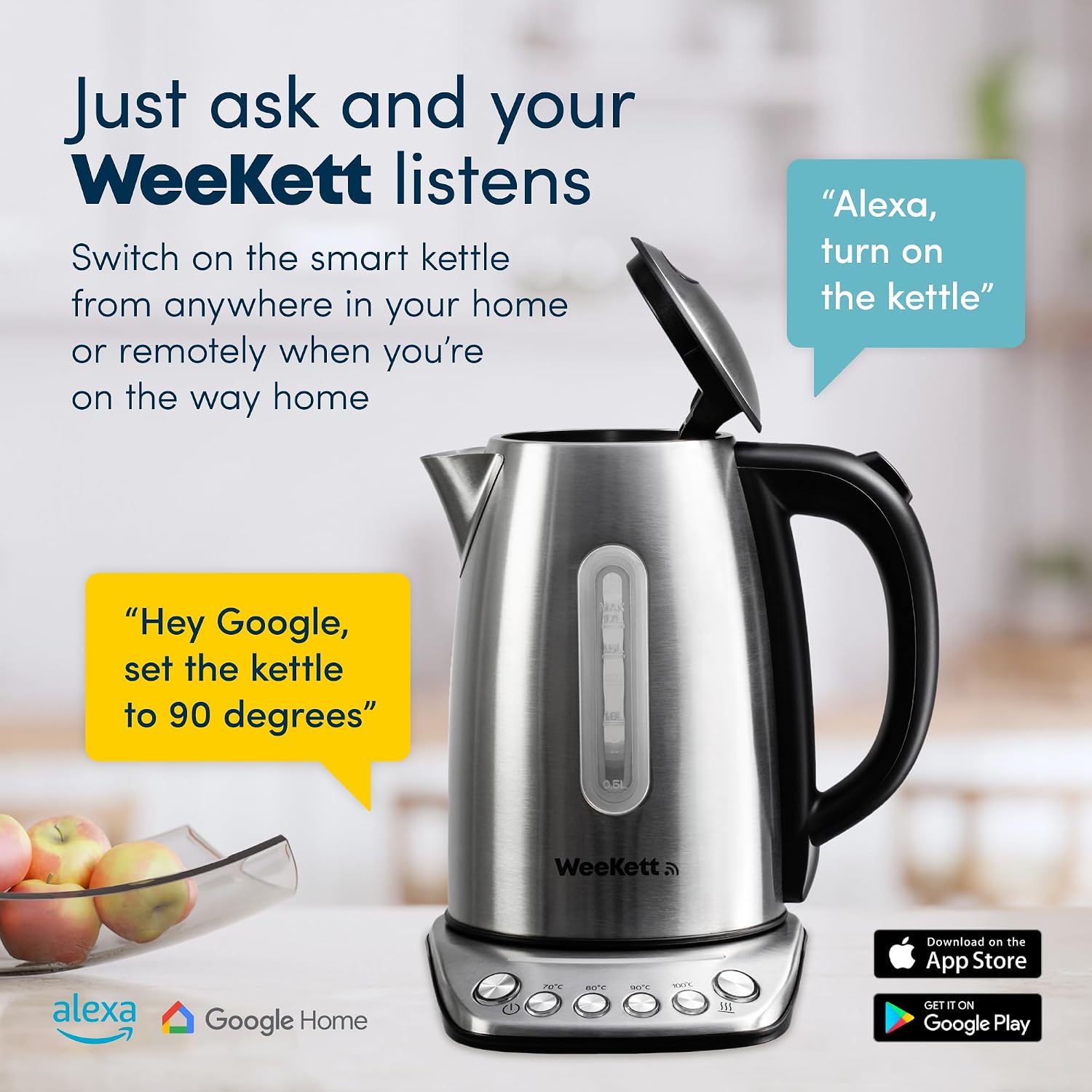 Thumbnail 2 de Alexa Smart Kettle with Voice Control 1.7L