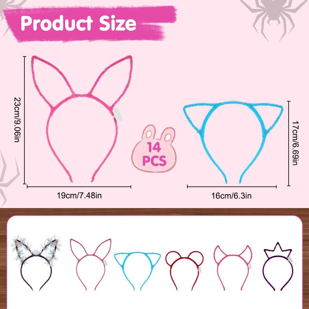 AYBUY Animale Orecchio Cerchietto: Fascia luminosa da festa con 6 stili e orecchie per cosplay