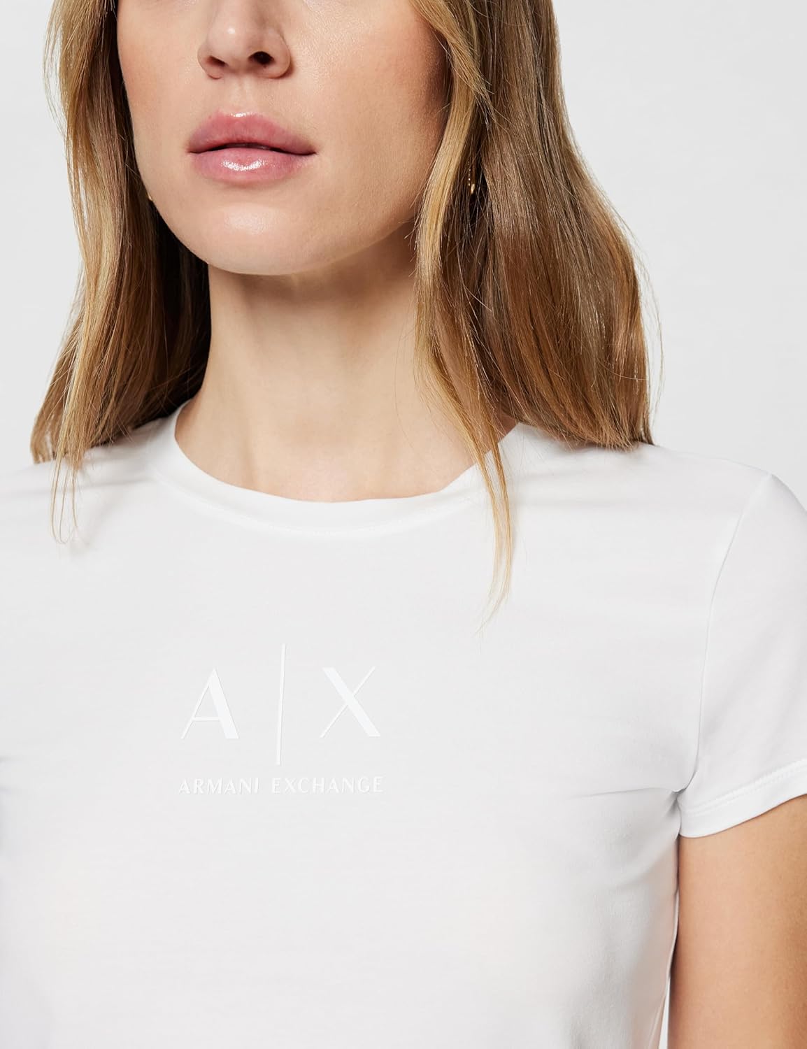 Thumbnail 4 de Armani Exchange T‑Shirt Femme à Logo Ton sur Ton, Manches Courtes