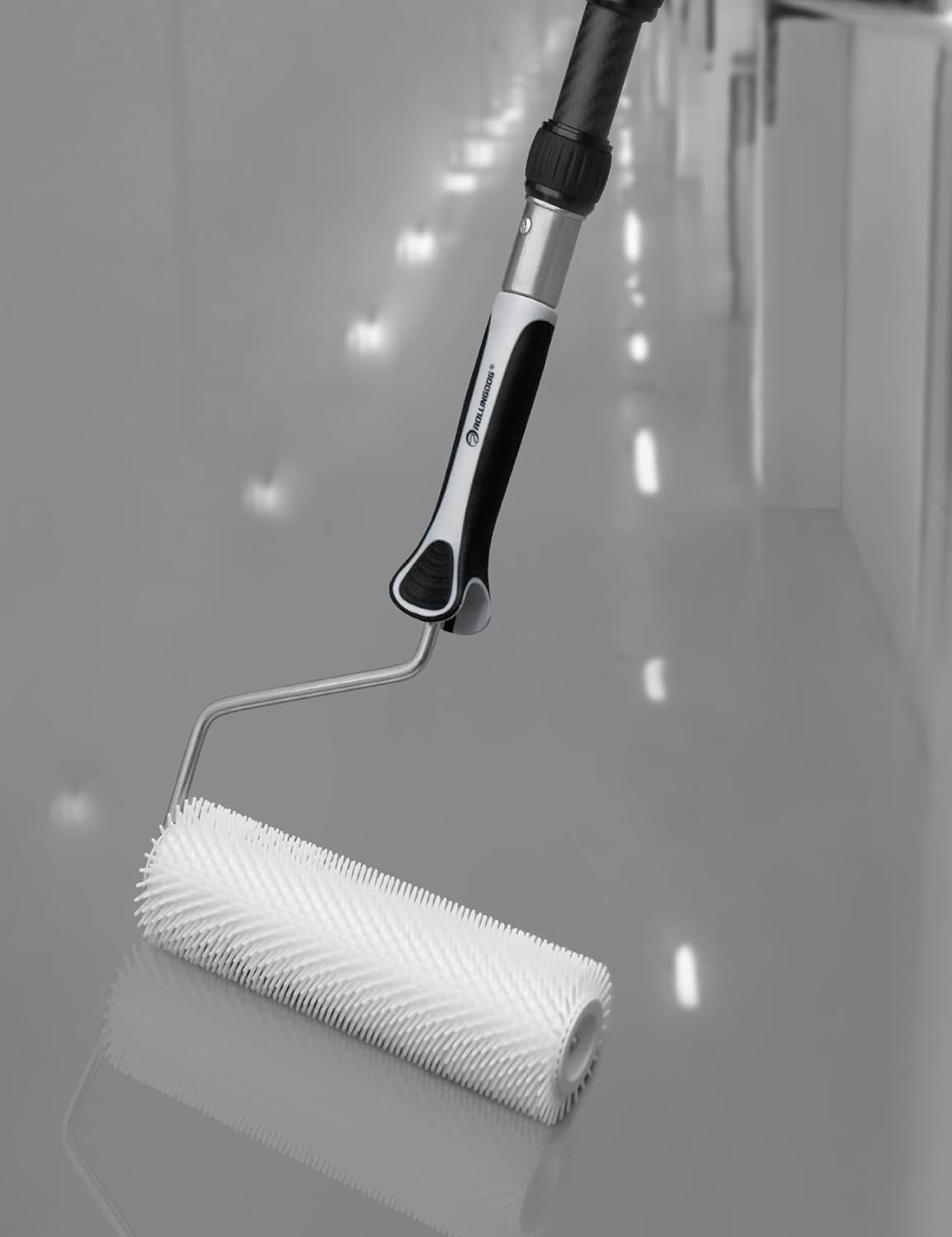 Detalle de ROLLINGDOG 230mm Spiked Roller with 12mm Teeth for Self Leveling Epoxy