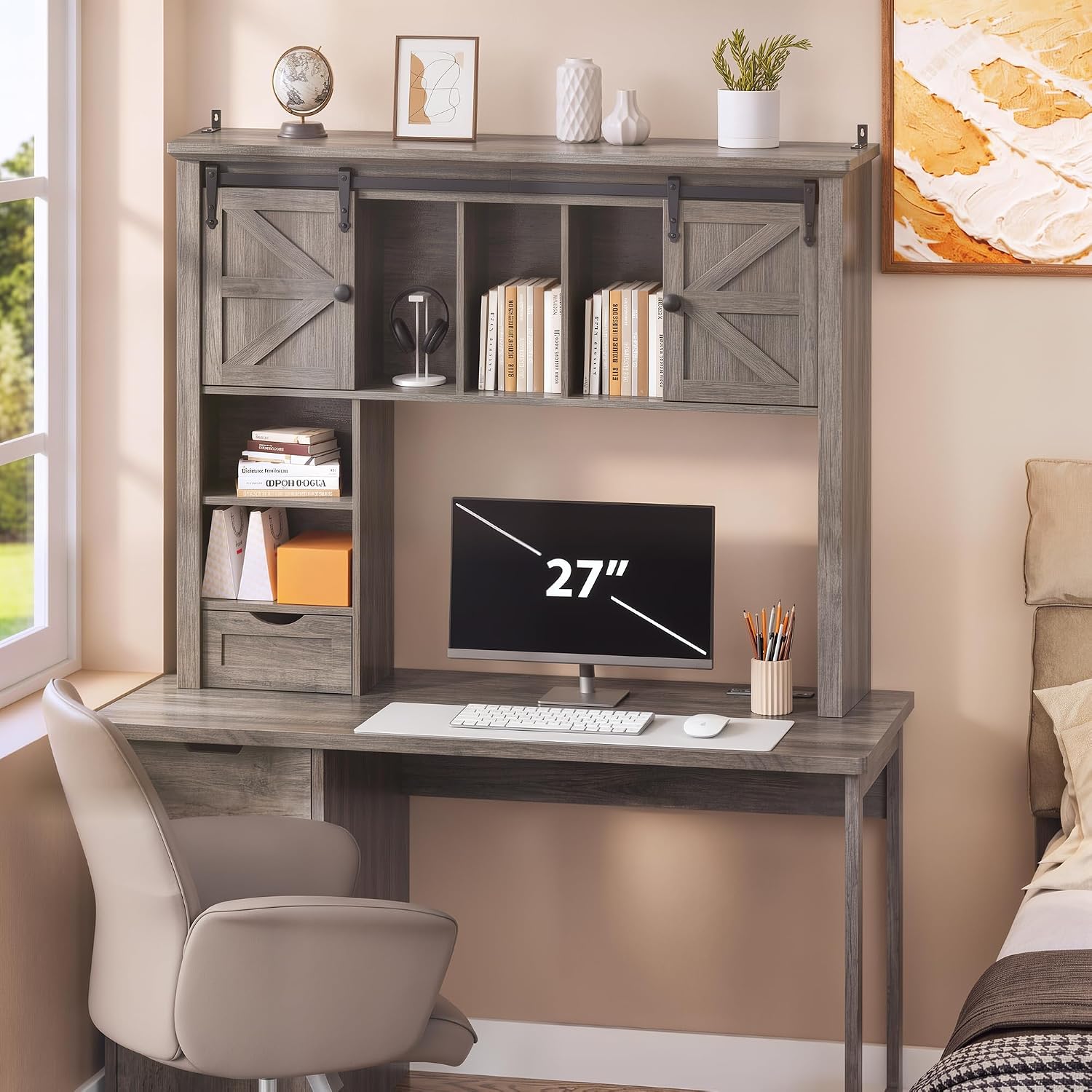 Thumbnail 6 de Homiflex Desktop Bookshelf, 47.2-Inch Wide