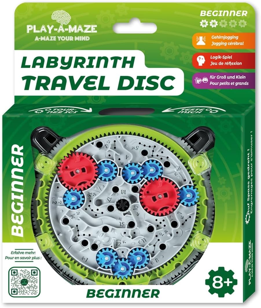 Detalle 2 de Play-a-Maze 3115277 Kugellabyrinth Beginner – Travel-Disk für Anfänger ab 8 Jahren