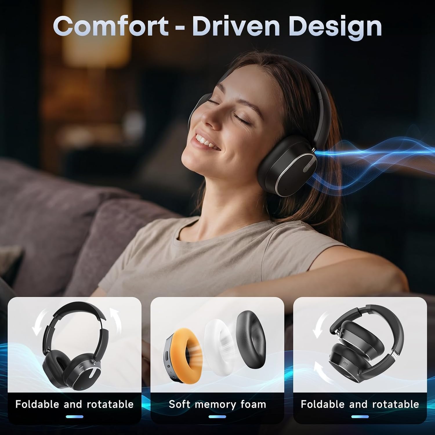 Thumbnail 6 de MMWOWARTS Hybrid ANC Bluetooth Headphones