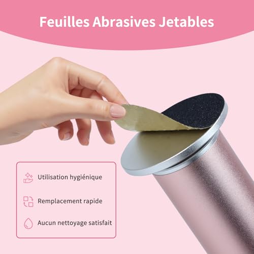 Thumbnail 5 de AprElm E1 – Rapeuse Pieds Électrique Professionnelle 12 cm, 120 Disques Abrasifs et Vitesse Variable