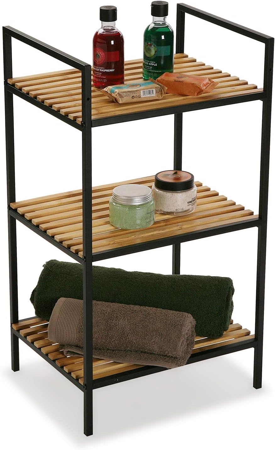 Detalle de Versa Willow Mueble de Baño Bambú y Metal