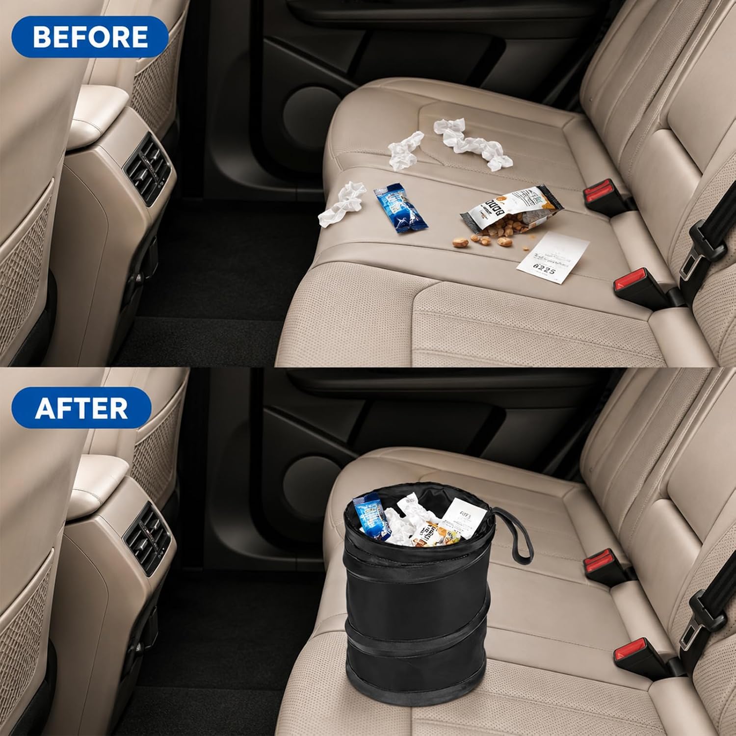 Thumbnail 5 de Kincown Car Trash Can: Mini Collapsible 2-Pack ๐