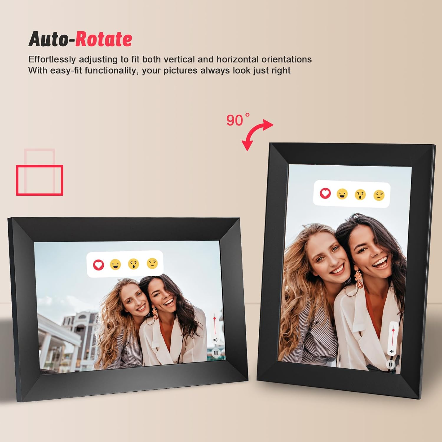 Thumbnail 3 de ACDOKE 10,1 Zoll Digitaler Bilderrahmen WLAN