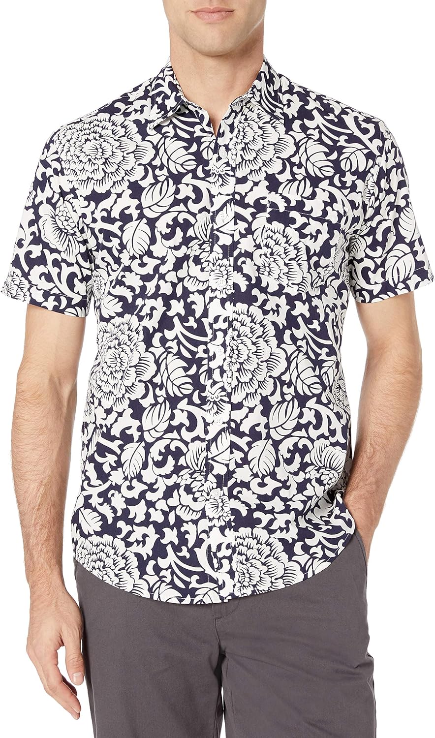 Thumbnail 1 de Amazon Essentials Men's Regular-Fit Short-Sleeve Poplin Shirt