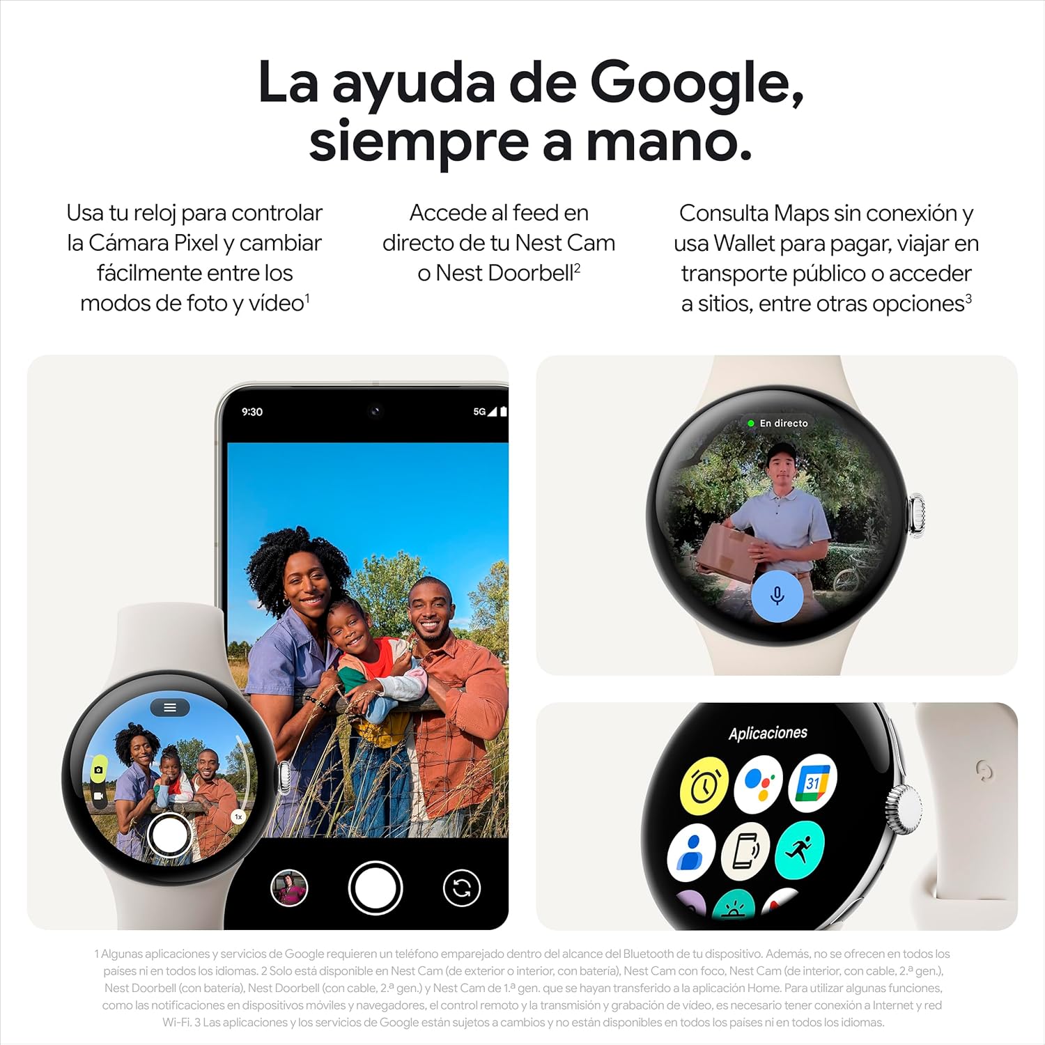 Thumbnail 7 de Google Pixel Watch 3 - Elegante en Verde Liquen 🍃