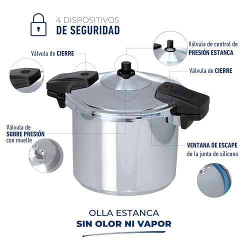Thumbnail 4 de Jata OSR8 Olla a presión 8 L, acero inoxidable 🍲