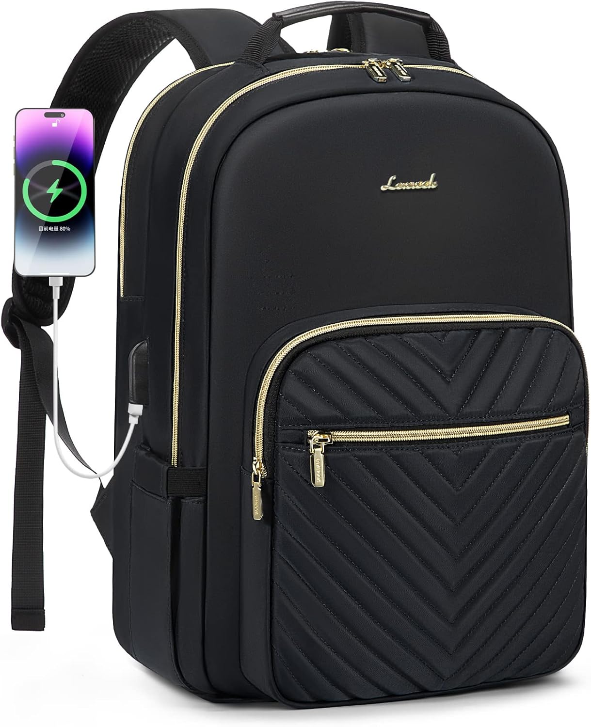 Detalle de LOVEVOOK Laptop Rucksack Damen 14-15,6 Zoll
