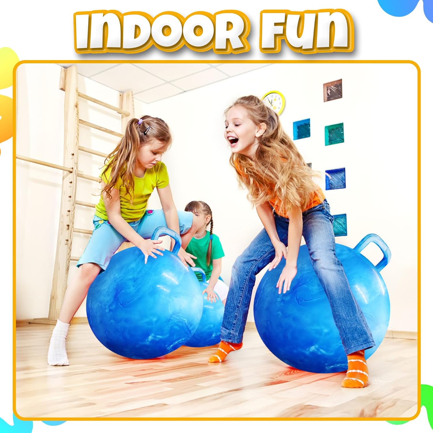 Detalle de Bedwina 20-Inch Bouncing Ball with Handle for Kids