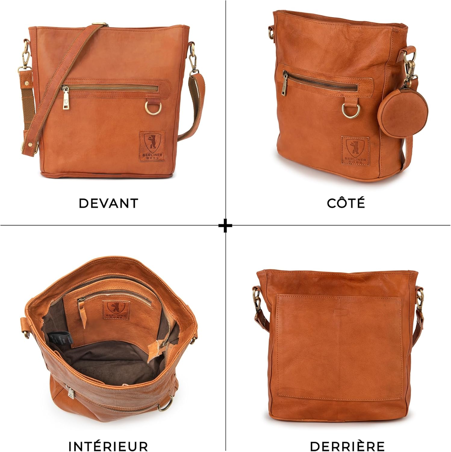Thumbnail 4 de Berliner Bags Siena Sac Bandoulière cuir Femme