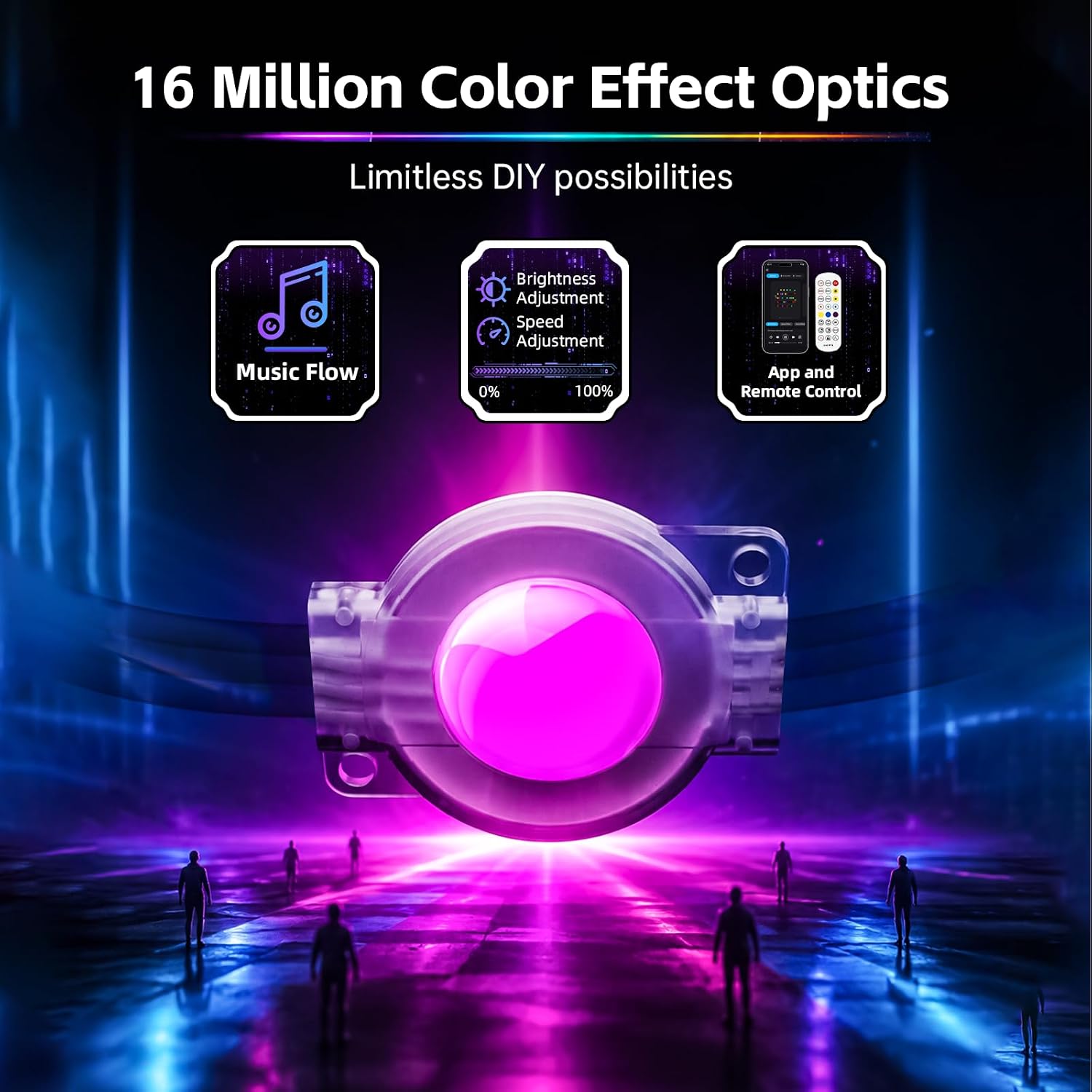 Thumbnail 1 de OiQii Light-005 Permanent Outdoor Lights, RGB+IC, IP67, App and Remote Control