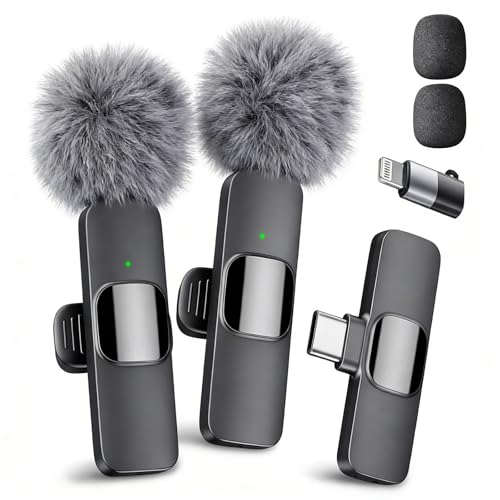 Detalle de YRF Wireless Lavalier Microphone for iPhone, iPad and Android — Crystal Sound with Noise Reduction