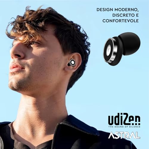 Thumbnail 5 de Tappi per Orecchie Antirumore UdiZen Astral -40dB di Udivita, inserti riutilizzabili in silicone con custodia